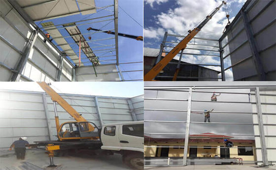 Bending Q355 Struktur Baja Bangunan Glasswool Sandwich Panel
