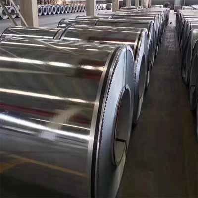 Silicon Galvanized Steel Strapping Aluminium Coated Gi Strip / Coil Dengan Pallet Kayu